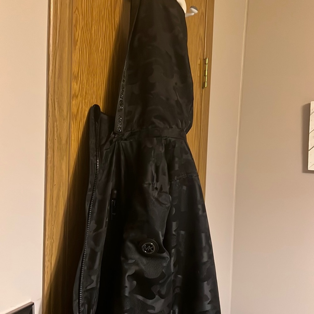 Selling A Michael Kors Winter Coat. Black Camo Super Cute And Super Warm.